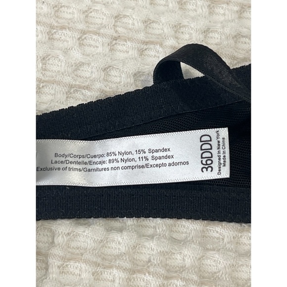 Adore Me Bra Women’s 36DDD Black Gray Lace Padded Underwire - Picture 13 of 14